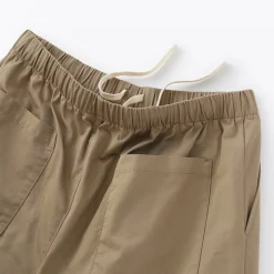 Muji Pantalon coupe confortable en coton lavé pour homme