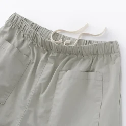 Muji Pantalon coupe confortable en coton lavé pour homme