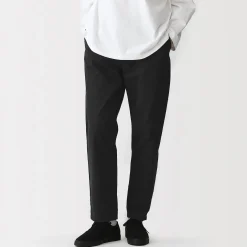 Muji Pantalon coupe confortable en coton lavé pour homme