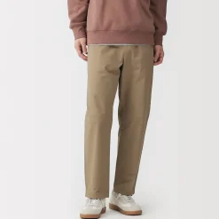 Muji Pantalon coupe confortable en coton lavé pour homme