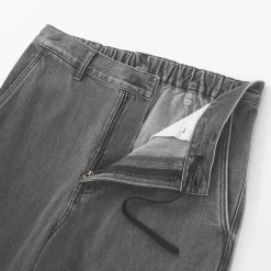 New Muji Pantalon coupe large en denim et kapok mélangé pour homme