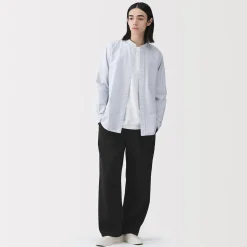 Discount Muji Pantalon de jogging à ourlet ouvert et à double tricot pour homme