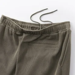 Discount Muji Pantalon de jogging à ourlet ouvert et à double tricot pour homme