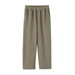 Discount Muji Pantalon de jogging à ourlet ouvert et à double tricot pour homme