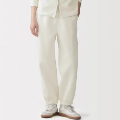 Muji Pantalon de jogging en coton mélangé pour femme