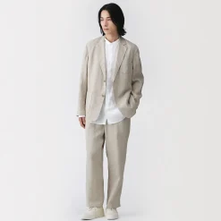 Best Muji Pantalon en lin lavé pour homme