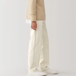 Online Muji Pantalon en mélange de fibres Washi pour homme