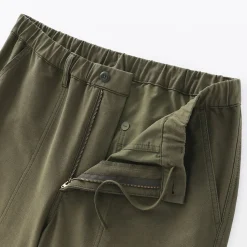 New Muji Pantalon extensible dans les deux sens à taille élastiquée pour homme