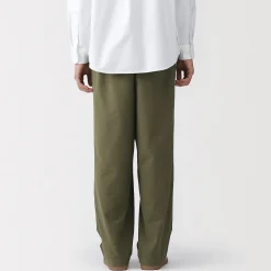New Muji Pantalon extensible dans les deux sens à taille élastiquée pour homme