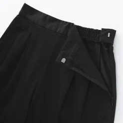 Online Muji Pantalon fuselé à jambes larges en sergé de coton mélangé pour femme