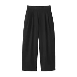 Online Muji Pantalon fuselé à jambes larges en sergé de coton mélangé pour femme