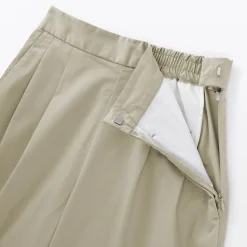 Online Muji Pantalon fuselé à jambes larges en sergé de coton mélangé pour femme