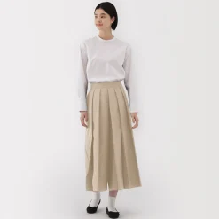 Discount Muji Pantalon Hakama unisexe à double tissage