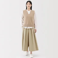 Discount Muji Pantalon Hakama unisexe à double tissage