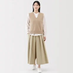 Discount Muji Pantalon Hakama unisexe à double tissage