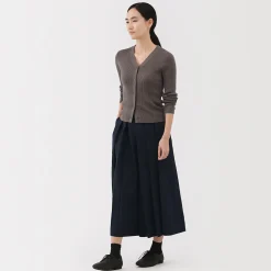 Discount Muji Pantalon Hakama unisexe à double tissage