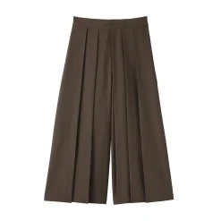 Discount Muji Pantalon Hakama unisexe à double tissage