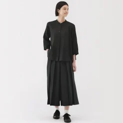 Discount Muji Pantalon Hakama unisexe à double tissage