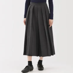 Best Muji Pantalon hakama unisexe en mélange de laine brossée