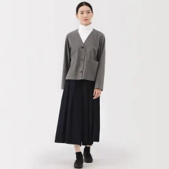 Best Muji Pantalon hakama unisexe en mélange de laine brossée