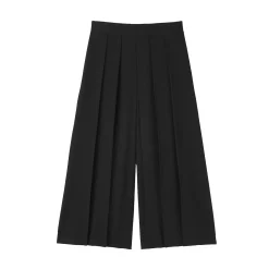 Best Muji Pantalon hakama unisexe en mélange de laine brossée