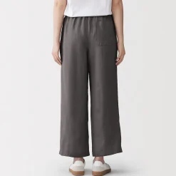 Discount Muji Pantalon large en lin lavé pour femme