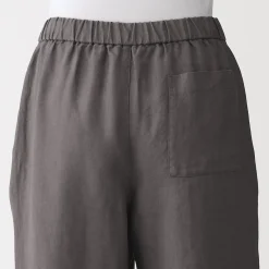Discount Muji Pantalon large en lin lavé pour femme