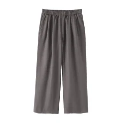 Discount Muji Pantalon large en lin lavé pour femme