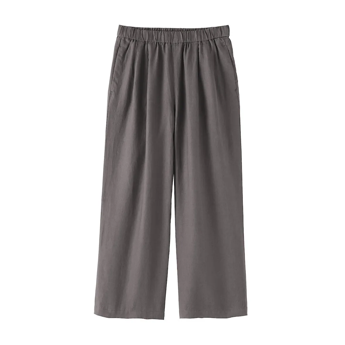 Discount Muji Pantalon large en lin lavé pour femme