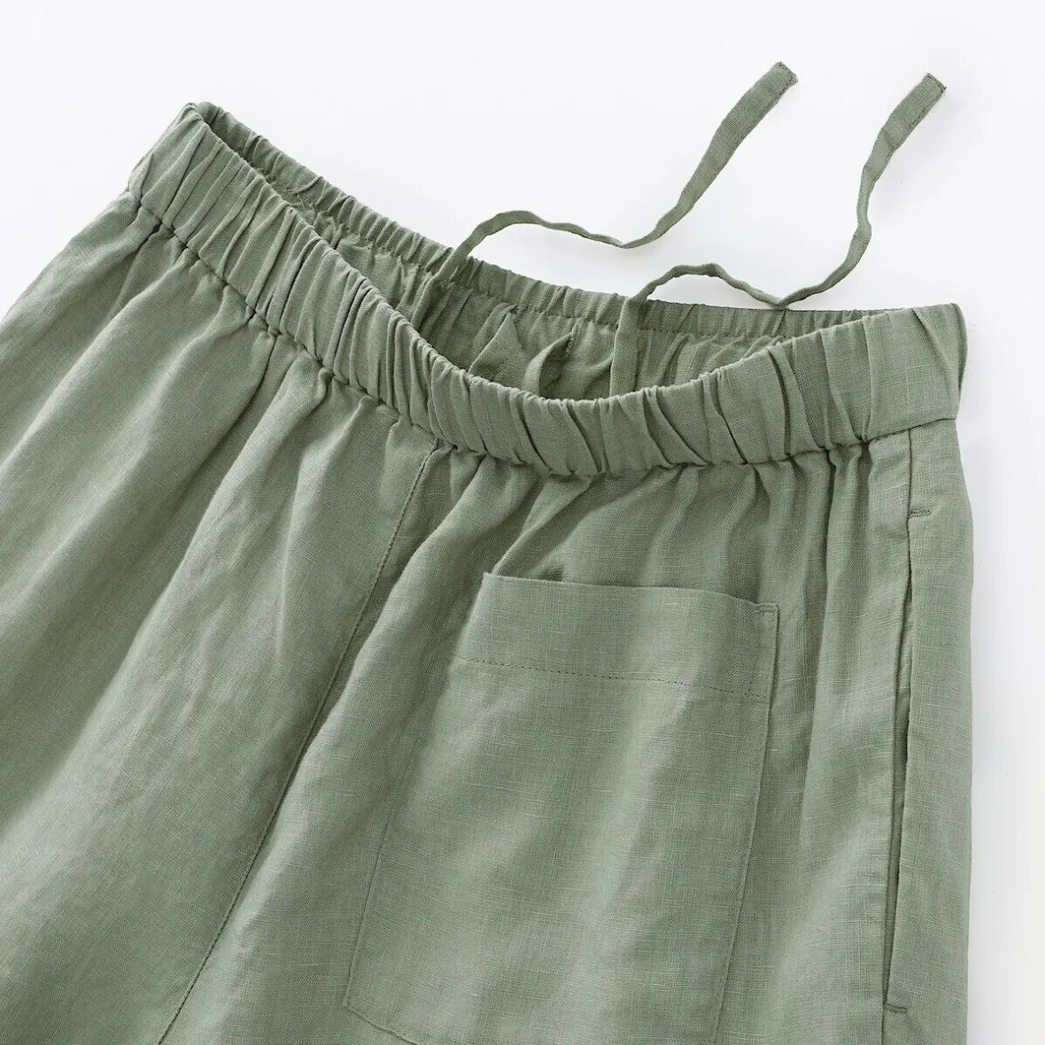 Discount Muji Pantalon large en lin lavé pour femme