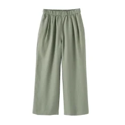 Discount Muji Pantalon large en lin lavé pour femme