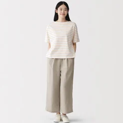 Discount Muji Pantalon large en lin lavé pour femme