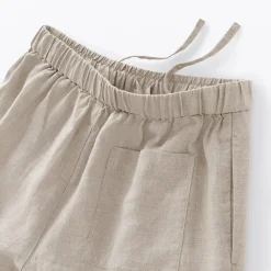 Discount Muji Pantalon large en lin lavé pour femme