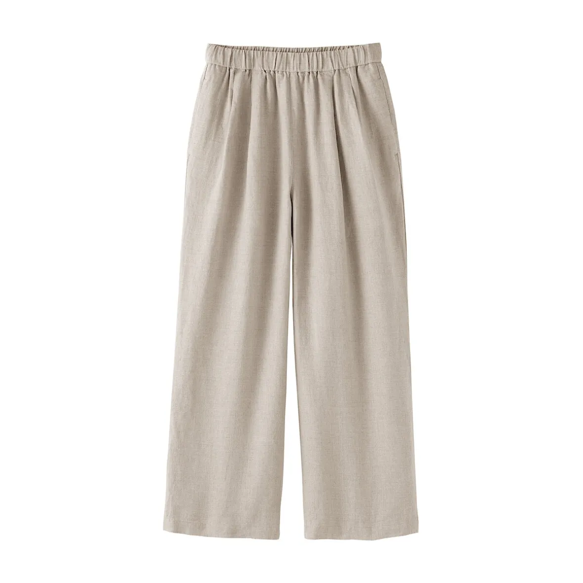 Discount Muji Pantalon large en lin lavé pour femme