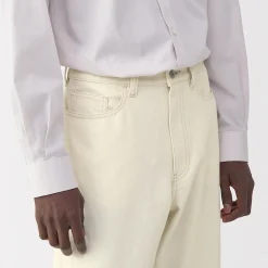 Discount Muji Pantalon large en washi sergé pour homme
