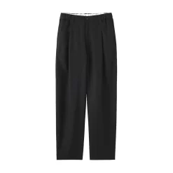 Online Muji Pantalon large plissé en lin et lyocell pour femme