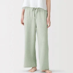 Hot Muji Pantalon long en maille ample pour femme