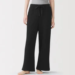 Hot Muji Pantalon long en maille ample pour femme