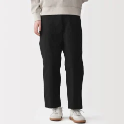 Outlet Muji Pantalon longueur cheville en coton délavé pour femme