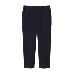 Muji Pantalon plissé ajusté en stretch brossé pour homme