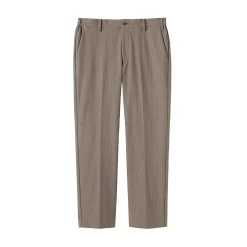 Muji Pantalon plissé ajusté en stretch brossé pour homme