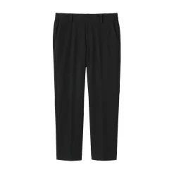 Muji Pantalon plissé ajusté en stretch brossé pour homme