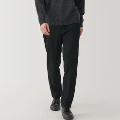 Online Muji Pantalon plissé ajusté et stretch pour homme