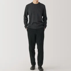 Online Muji Pantalon plissé ajusté et stretch pour homme
