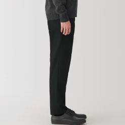 Online Muji Pantalon plissé ajusté et stretch pour homme