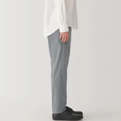 Online Muji Pantalon plissé ajusté et stretch pour homme