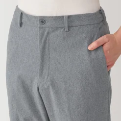 Online Muji Pantalon plissé ajusté et stretch pour homme
