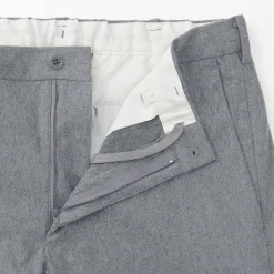Online Muji Pantalon plissé ajusté et stretch pour homme