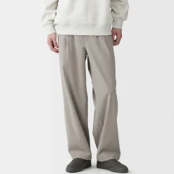 Best Muji Pantalon plissé large Quick Dry pour homme
