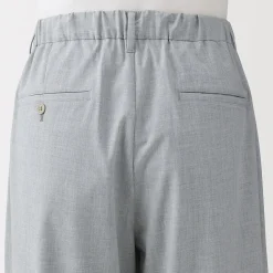 Best Muji Pantalon plissé large Quick Dry pour homme